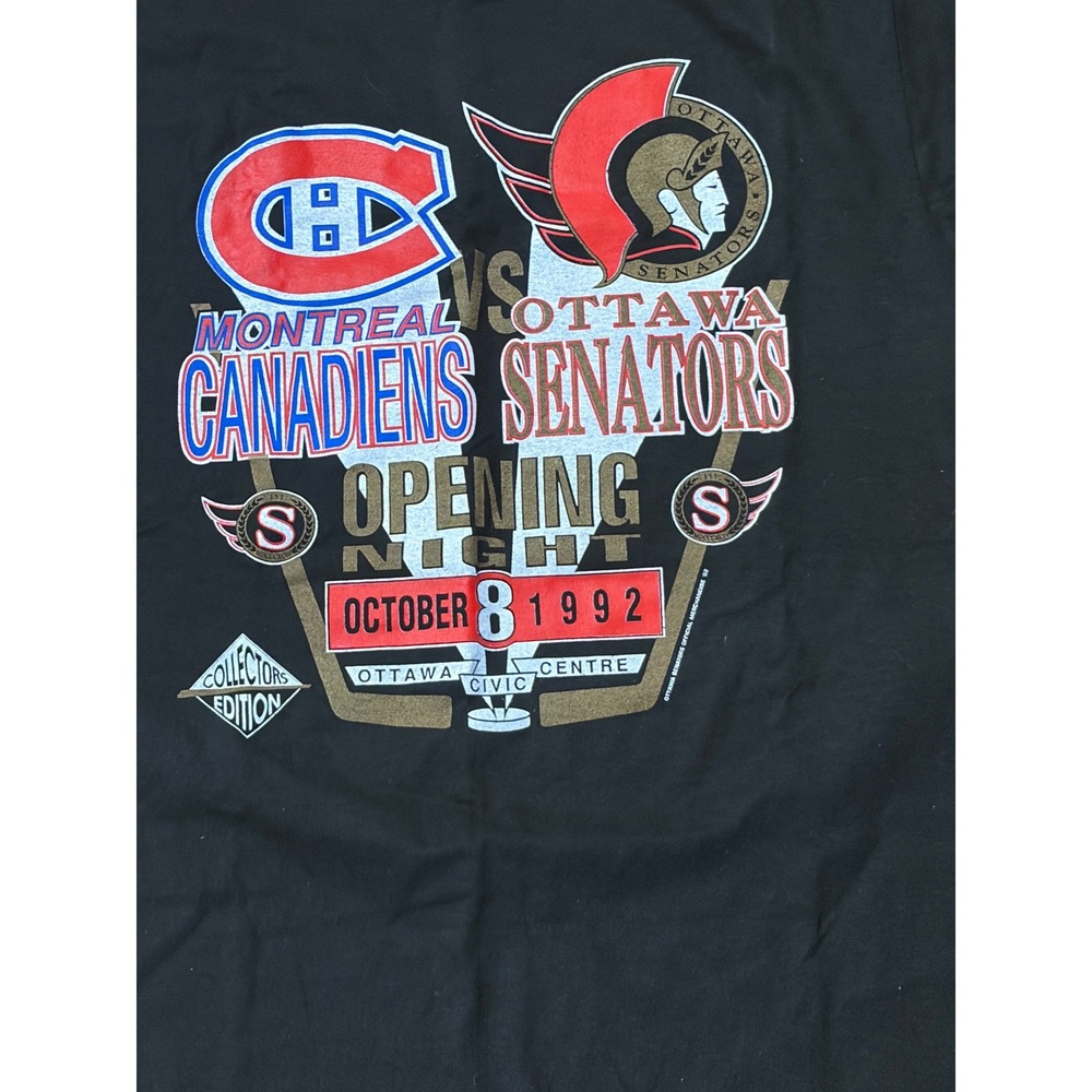 VTG 1992 Ottawa Senators Inaugural Seasn Opening Night "Dawn of a New Empire" XL - Picture 2 of 9